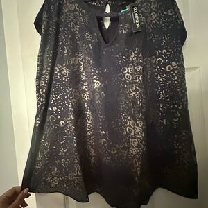 Papermoon Dark and Light Patterned Blouse